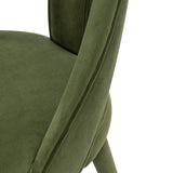 Neda Dining Chair in Olive Green (set of 2) - Ornate Home