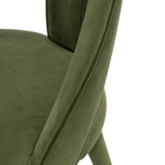 Neda Dining Chair in Olive Green (set of 2) - Ornate Home