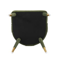 Neda Dining Chair in Olive Green (set of 2) - Ornate Home