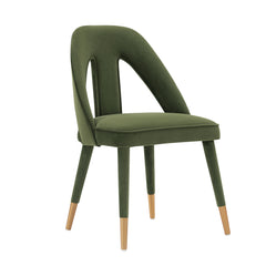 Neda Dining Chair in Olive Green (set of 2) - Ornate Home