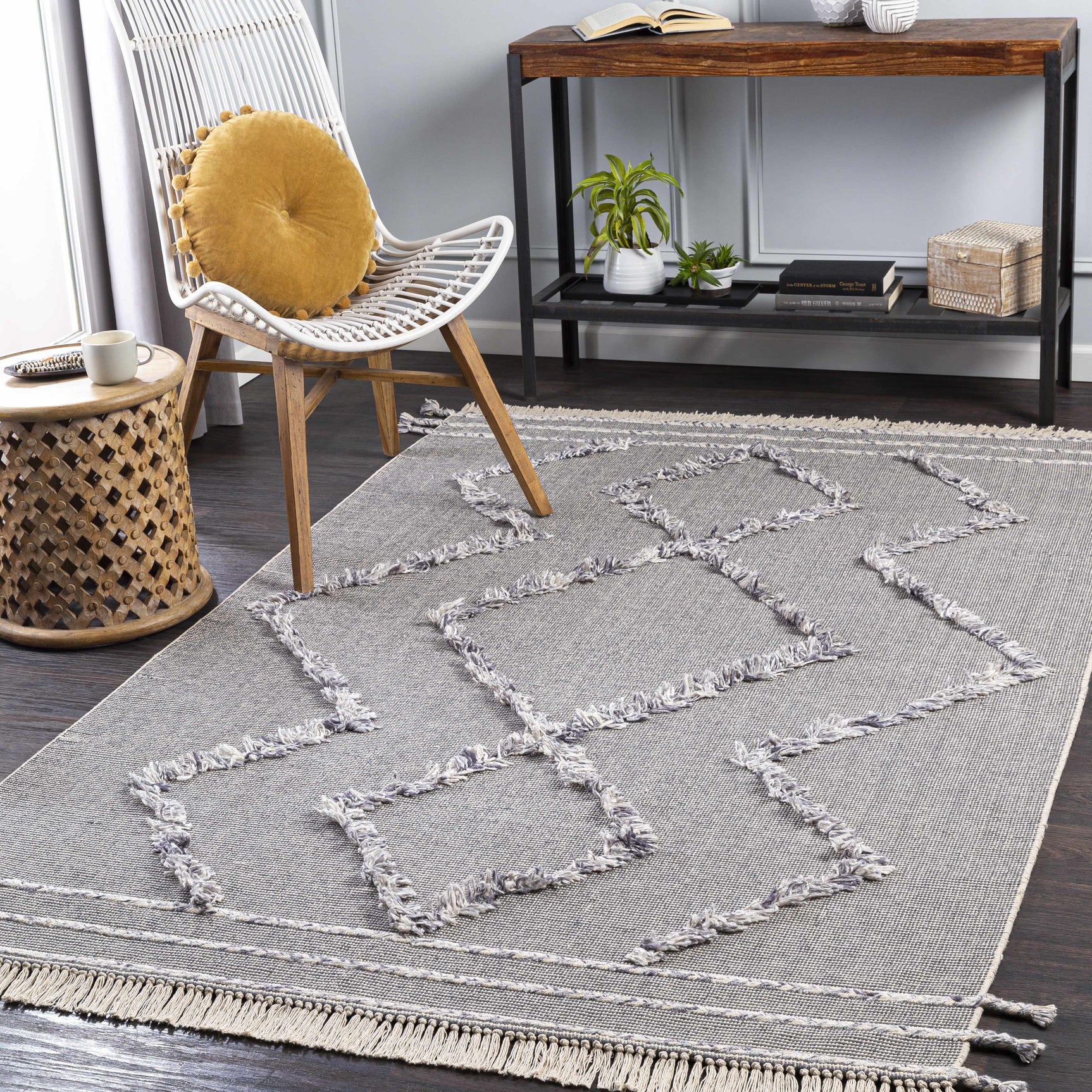 Needville Gray High-Low Rug - Clearance - Ornate Home