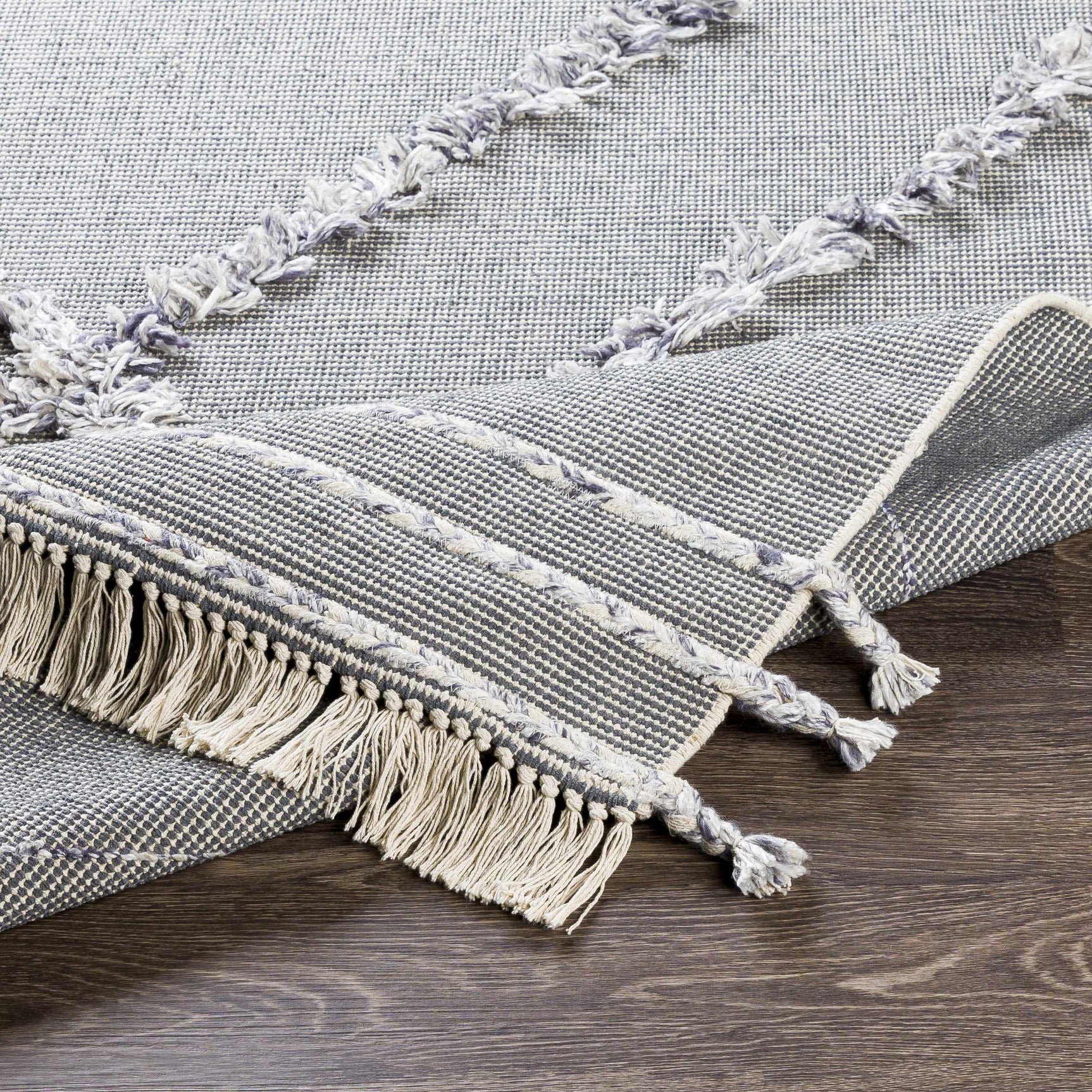 Needville Gray High-Low Rug - Clearance - Ornate Home