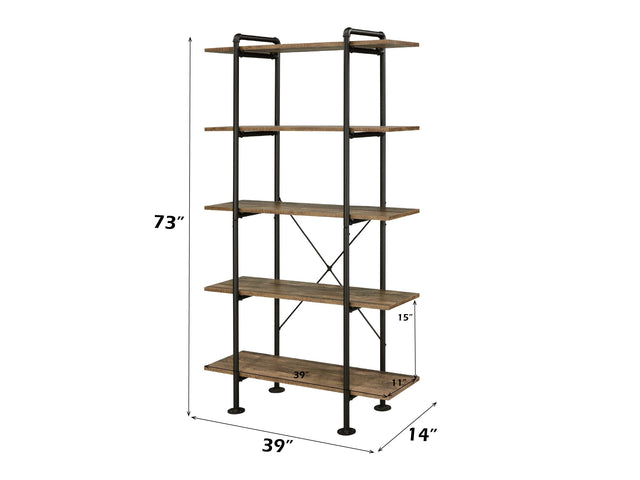 Nefo Rustic Bookshelf - Ornate Home