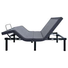 Negan Black California King Adjustable Bed Base - Ornate Home
