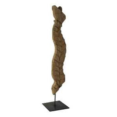 Negundo Brown Wooden Decor Object