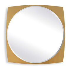 Neilia Brass Round Mirror - Ornate Home