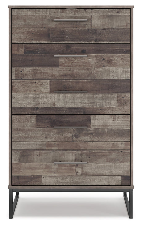 Neilsville Multi Gray Chest of Drawers - Ornate Home