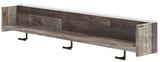 Neilsville Multi Gray Wall Mounted Coat Rack with Shelf (Online Special Price) - Ornate Home