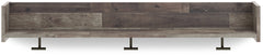 Neilsville Multi Gray Wall Mounted Coat Rack with Shelf - Ornate Home