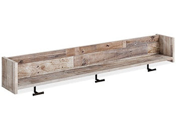 Neilsville Whitewash Wall Mounted Coat Rack with Shelf - Ornate Home
