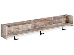 Neilsville Whitewash Wall Mounted Coat Rack with Shelf - Ornate Home