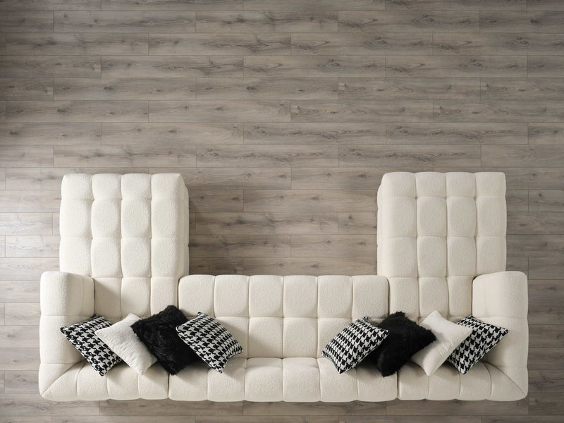 Florida Cream Boucle U Shape Sectional Sofa - Ornate Home