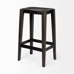 Nell Black Metal Seat & Foot Rest Stool - Ornate Home