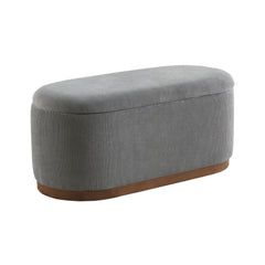 Nell Gray Lift Top Storage Bench - Ornate Home
