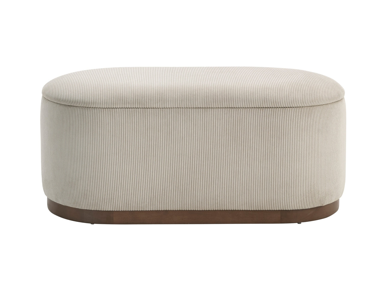 Nell Taupe Lift Top Storage Bench - Ornate Home