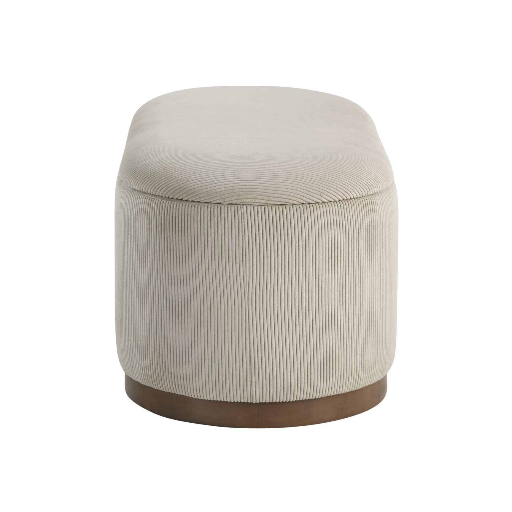 Nell Taupe Lift Top Storage Bench - Ornate Home