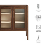 Nell Walnut 36" Accent Cabinet - Ornate Home