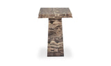 Nella Cappuccino Marble Side Table - Ornate Home