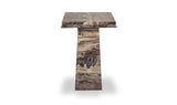 Nella Cappuccino Marble Side Table - Ornate Home