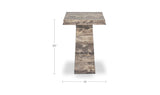 Nella Cappuccino Marble Side Table - Ornate Home