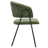 Nella Eucalyptus/Black Upholstered Heathered Chenille Dining Chairs (Set of 2) - Ornate Home
