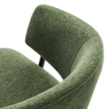 Nella Eucalyptus/Black Upholstered Heathered Chenille Dining Chairs (Set of 2) - Ornate Home
