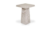 Nella Grey Marble Side Table - Ornate Home