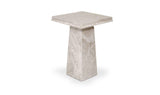 Nella Grey Marble Side Table - Ornate Home