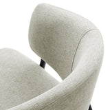 Nella Taupe/Black Upholstered Heathered Chenille Dining Chairs (Set of 2) - Ornate Home
