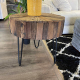 Nelly Natural Reclaimed Wood End Table - Ornate Home