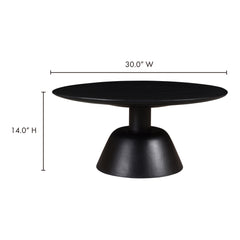 Nels Black Coffee Table - Ornate Home