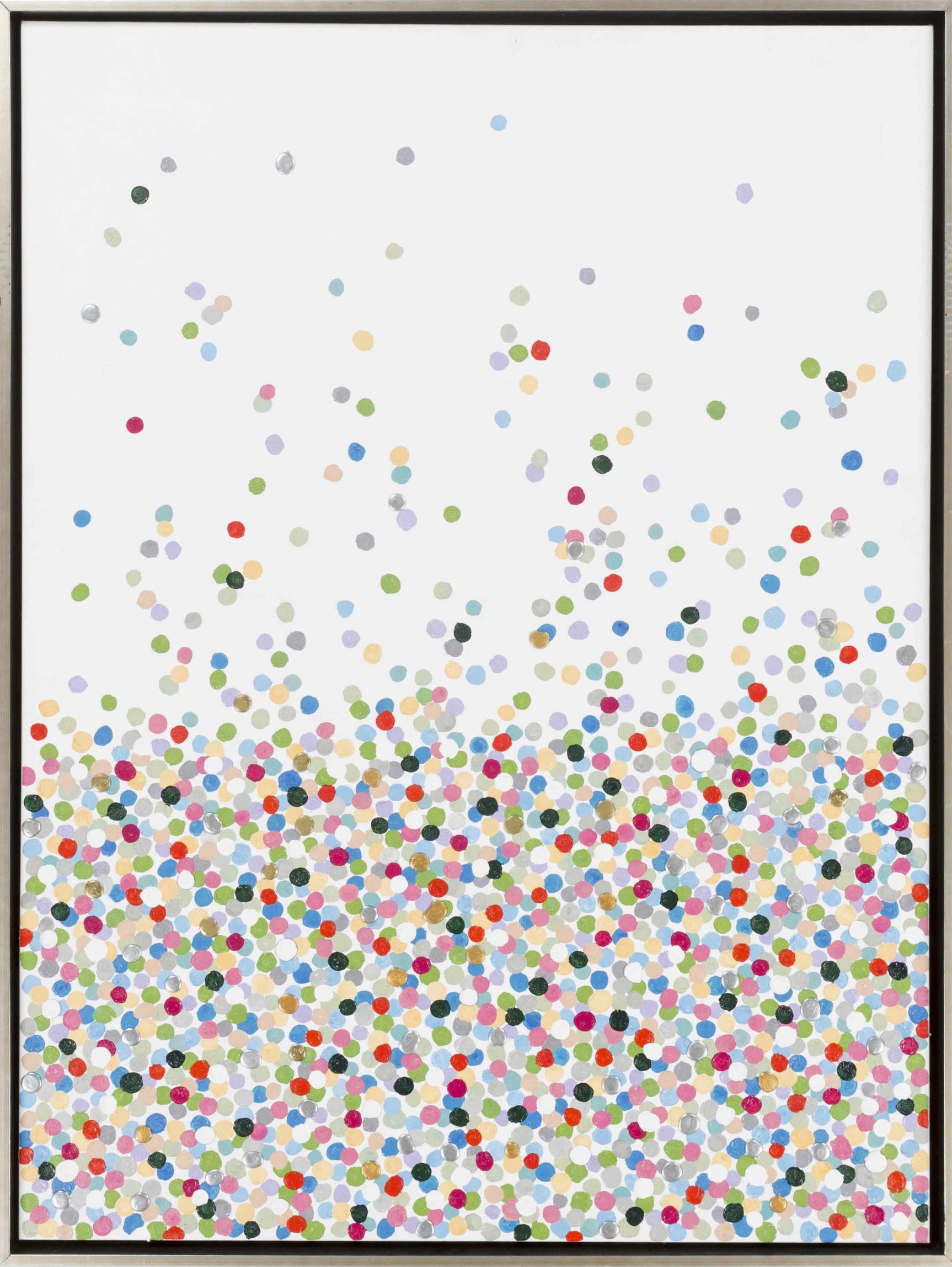 Nelse Multicolor Polka Dot Pattern Wall Art - Clearance - Ornate Home