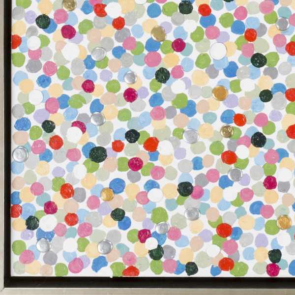 Nelse Multicolor Polka Dot Pattern Wall Art - Clearance - Ornate Home