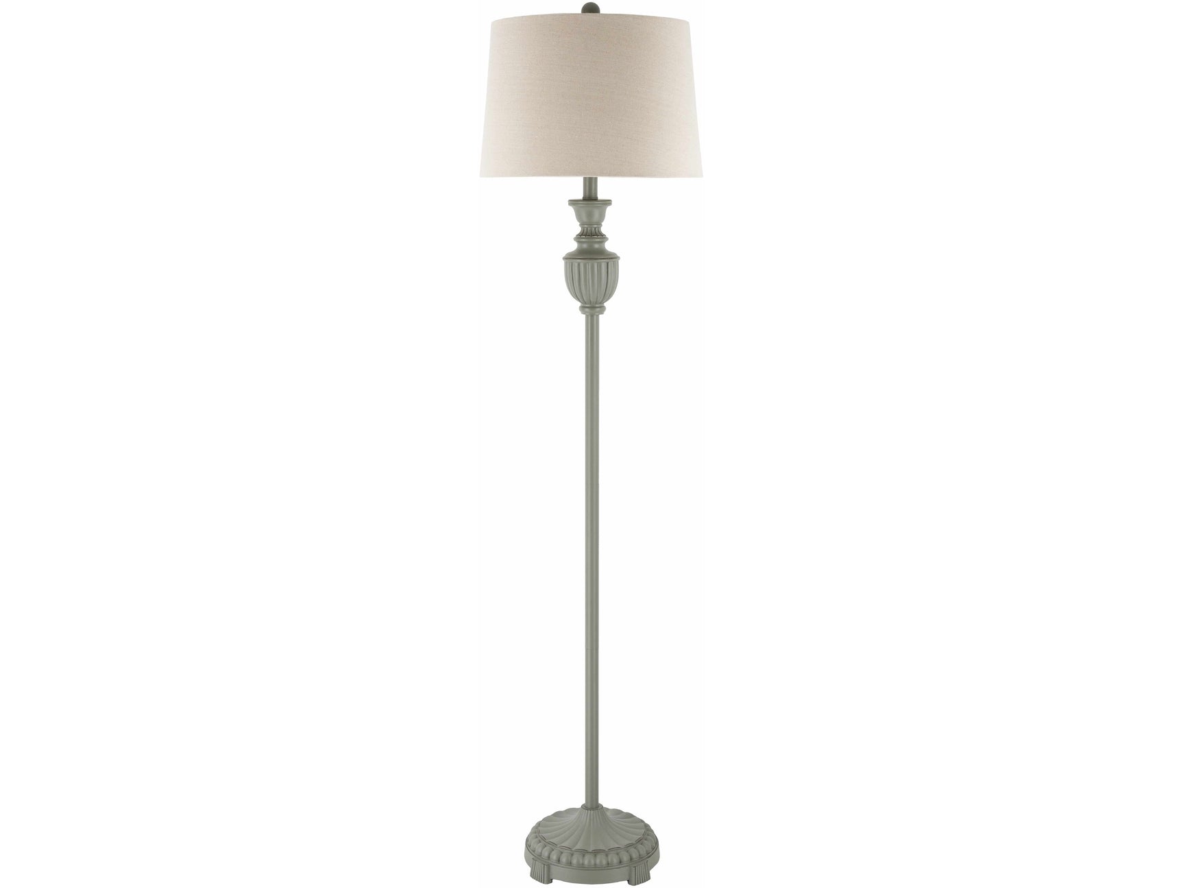 Nelspruit Gray Resin Floor Lamp - Ornate Home