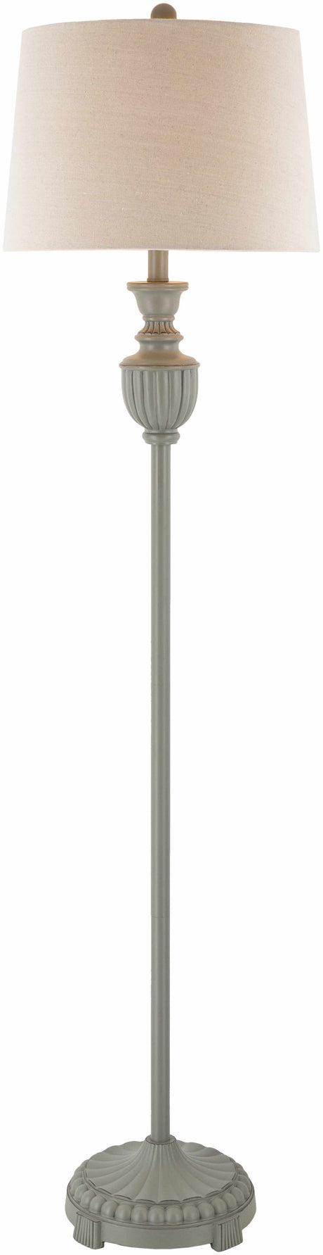 Nelspruit Gray Resin Floor Lamp - Ornate Home