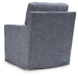 Nenana Next-Gen Nuvella Denim Swivel Glider Accent Chair - Ornate Home