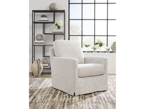 Nenana Next-Gen Nuvella Stone Swivel Glider Accent Chair (Online Special Price) - Ornate Home