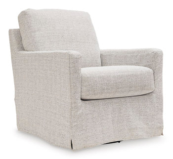 Nenana Next-Gen Nuvella Stone Swivel Glider Accent Chair (Online Special Price) - Ornate Home