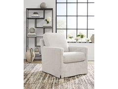 Nenana Next-Gen Nuvella Stone Swivel Glider Accent Chair - Ornate Home