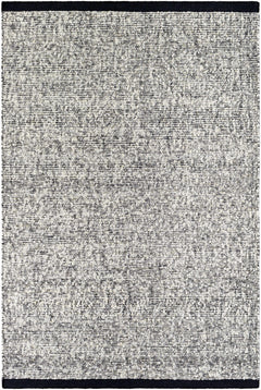 Nenet Black Hand Woven Area Rug - Clearance - Ornate Home
