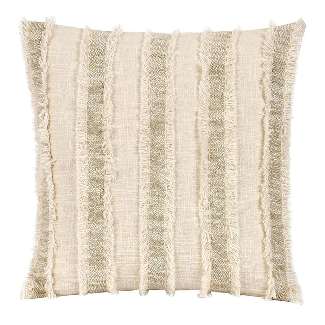 Nenna Natural/Ivory 22"x22" Throw Pillow (Set of 2)