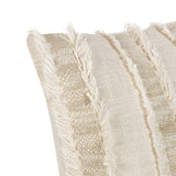 Nenna Natural/Ivory 22"x22" Throw Pillow (Set of 2)
