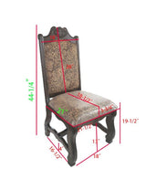 Neo Renaissance Brown Armchair (Set of 2) - Ornate Home