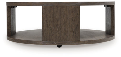 Neo Rich Brown Round Cocktail Table - Ornate Home