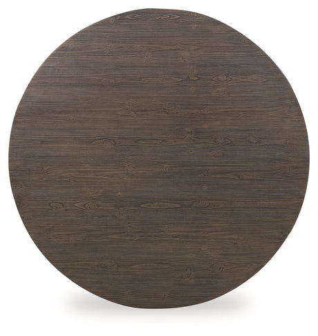 Neo Rich Brown Round Cocktail Table - Ornate Home