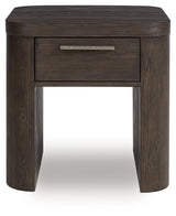 Neo Rich Brown Square End Table - Ornate Home