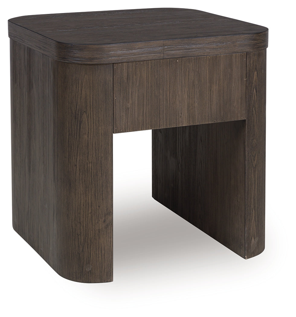 Neo Rich Brown Square End Table - Ornate Home