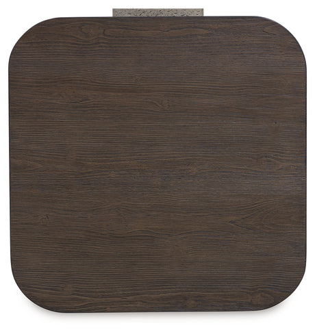 Neo Rich Brown Square End Table - Ornate Home