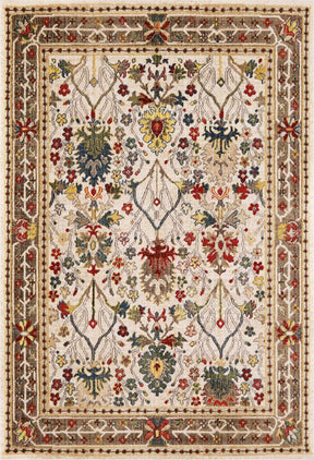 Neola White/Brown Oushak Rug - Ornate Home