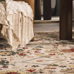 Neola White/Brown Oushak Rug - Ornate Home